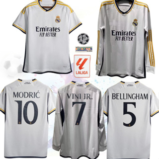 เสื้อกีฬาแขนสั้น ลายทีมชาติฟุตบอล Royal Madrid 23 24 ชุดเยือน