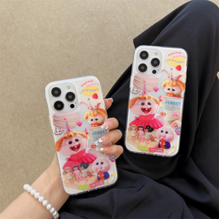 เคสโทรศัพท์มือถือ TPU แบบนิ่ม สองด้าน สําหรับ iphone 14 Pro Max 13 Pro Max 12 Pro Max