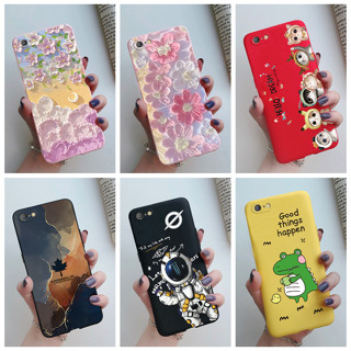 เคสโทรศัพท์ซิลิโคน TPU แบบนิ่ม ลายการ์ตูนดอกไม้น่ารัก สําหรับ OPPO A71 CPH1717 A71 2018 A 71 CPH1801