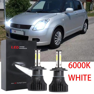 หลอดไฟหน้ารถยนต์ LED 6000K สีขาว แบบเปลี่ยน สําหรับ Suzuki Swift 2013 2014 2015 2016 2017 (1 คู่)