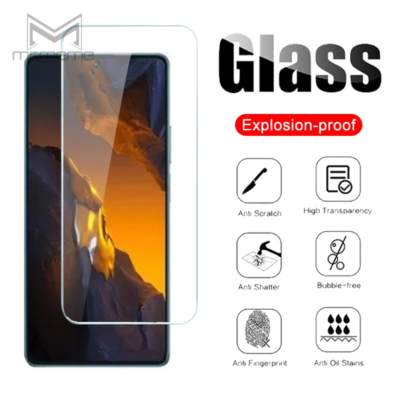ฟิล์มกระจก แบบใส สำหรับ Xiaomi POCO X8 Pro F8 C85 M8s F7 X7 C75 C71 C61 C65 F5 F6 X6 X5 X4 X3 NFC F3 F4 GT M6 M4 M3 Pro 5G C40 Pocophone F1