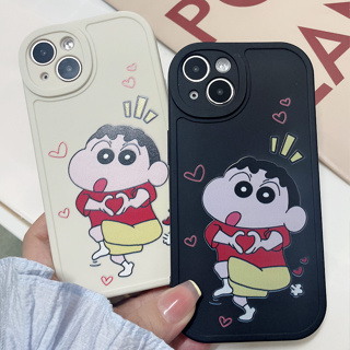 เคส Redmi TPUอ่อนเคส For Xiaomi 12 11T Mi 11 Lite 5G NE Poco X3 Pro X4 M4 Redmi Note 12 9 8 10 11 9s 10s 11s 9C NFC 10C 10A 9T เคสมือถือเรดมี่ cartoon cute heart gesture crayon shin-chan เคสโทรศัพท์มือถือ