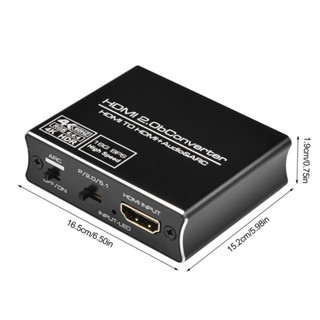 อะแดปเตอร์แปลงเสียงสเตอริโอ 4K HDMI ARC TOSLINK SPDIF และอะแดปเตอร์แยกเสียง 3.5 มม.