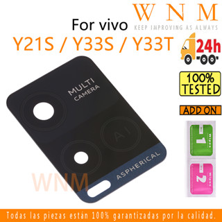 สําหรับ vivo Y21S / Y33S / Y33T ด้านหลัง กล้องด้านหลัง เลนส์กระจก ฝาครอบ พร้อมกาวเปลี่ยน