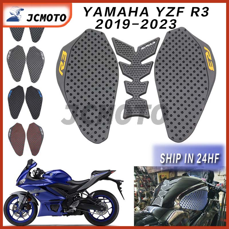 Yzf R3 สติกเกอร์ติดถังน้ํามันรถจักรยานยนต์ กันลื่น 3 เมตร สําหรับ Yamaha YZF R3 2019-2023 2022 2021