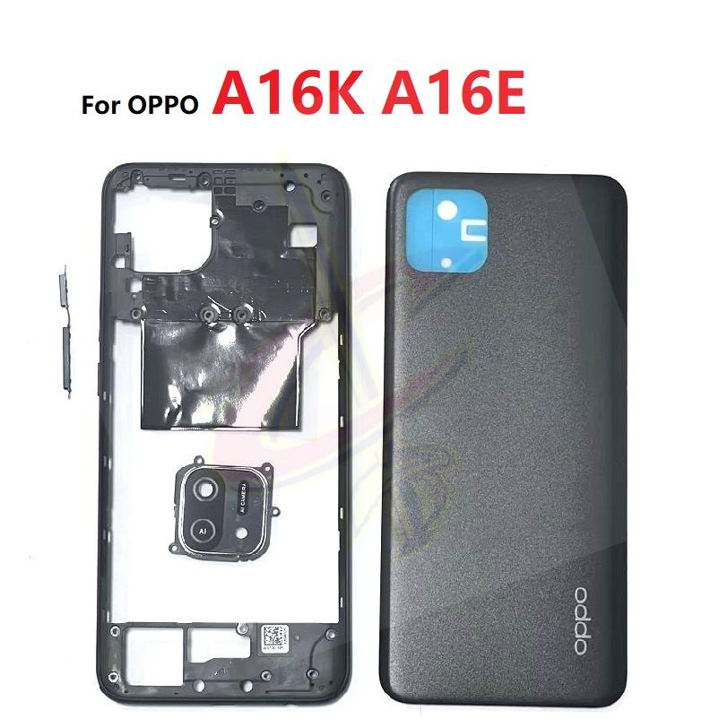บอดี้ Body ฝาหลัง เคสกลาง สําหรับ OPPO A16K A16E เลนส์ กรอบ