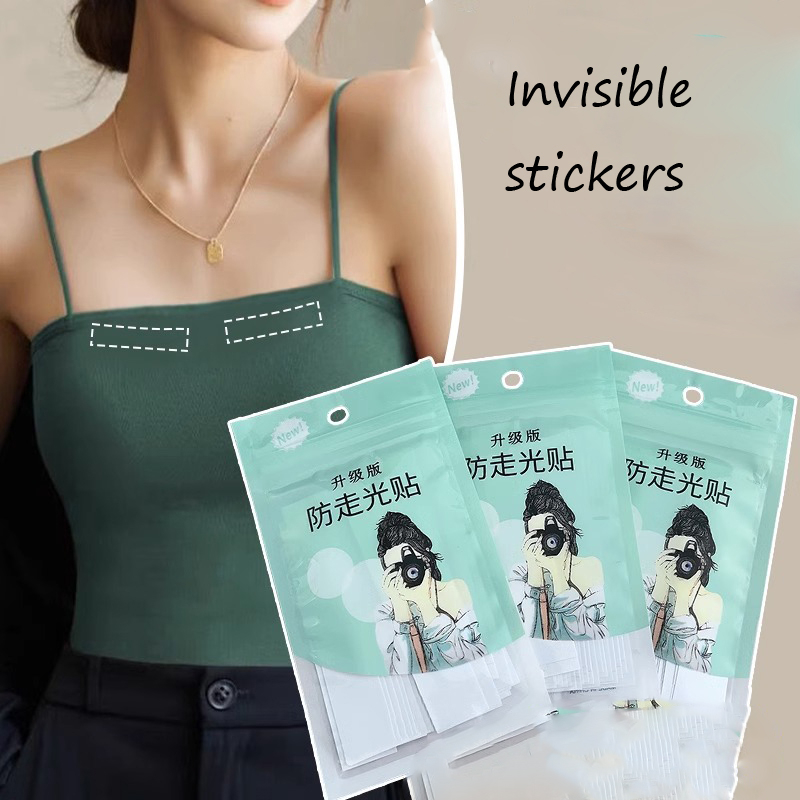 สติกเกอร์ติดปกเสื้อเชิ้ต แบบสองด้าน กันลื่น ซ่อนได้ แฟชั่นฤดูร้อน สําหรับเด็กผู้หญิง – โปรปัง