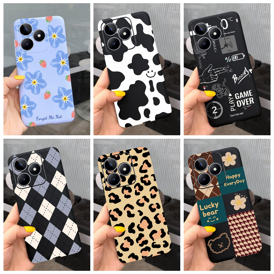 เคสโทรศัพท์ซิลิโคน TPU แบบนิ่ม พิมพ์ลายน่ารัก สําหรับ Realme C53 Narzo N53 2023 NarzoN53 C53 4G RMX3