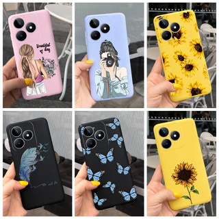 เคสโทรศัพท์ซิลิโคน TPU แบบนิ่ม ลายดอกทานตะวัน สําหรับ Realme C53 2023 Narzo N53 C53 4G RMX3760 RMX3761