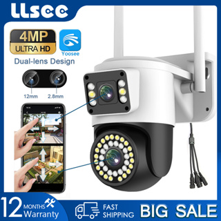 LLSEE YOOSEE Camera 4K 8MP PTZ กล้องวงจรปิด WIFI กล้องเฝ้าระวังกันน้ำกลางแจ้ง IP Security Camera พูดคุยสองทาง Night Vision สีสันสดใส AI Mobile Tracking