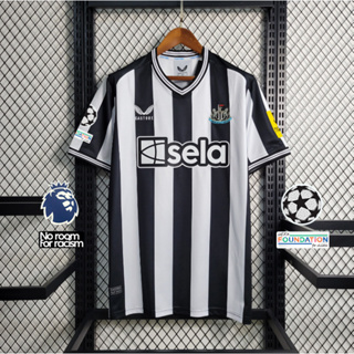 เสื้อกีฬาแขนสั้น ลายทีมชาติฟุตบอล NUFC 23 24 ชุดเหย้า ไซซ์ S - 4XL