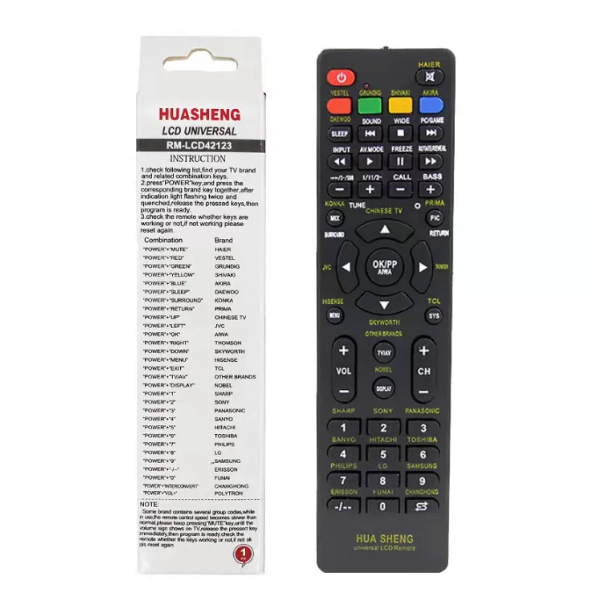 รีโมทคอนโทรลสากล LCD TV LR-LCD-707E สําหรับ HAIER VESTEL รูปที่ 4