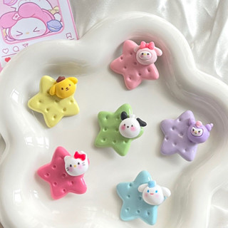 SANRIO กิ๊บติดผม รูปดาวห้าแฉกน่ารัก สีครีม สําหรับนักเรียนหญิง