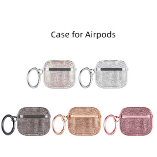 เคสป้องกันหูฟัง ป้องกันการชน ประดับเพชรเทียม สําหรับ Airpods Pro2 Pro 1 2 3