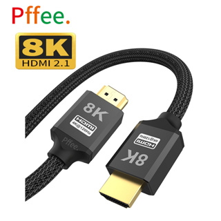 Pffee สายเคเบิ้ล 8k Hdmi 2.1 2 เมตร 48Gbps Hdmi Splitter สําหรับ Mi Box Ps แล็ปท็อป โปรเจคเตอร์ TV