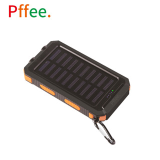 Pffee พาวเวอร์แบงค์พลังงานแสงอาทิตย์ กันน้ํา 20000 Mah 2 Led Sos