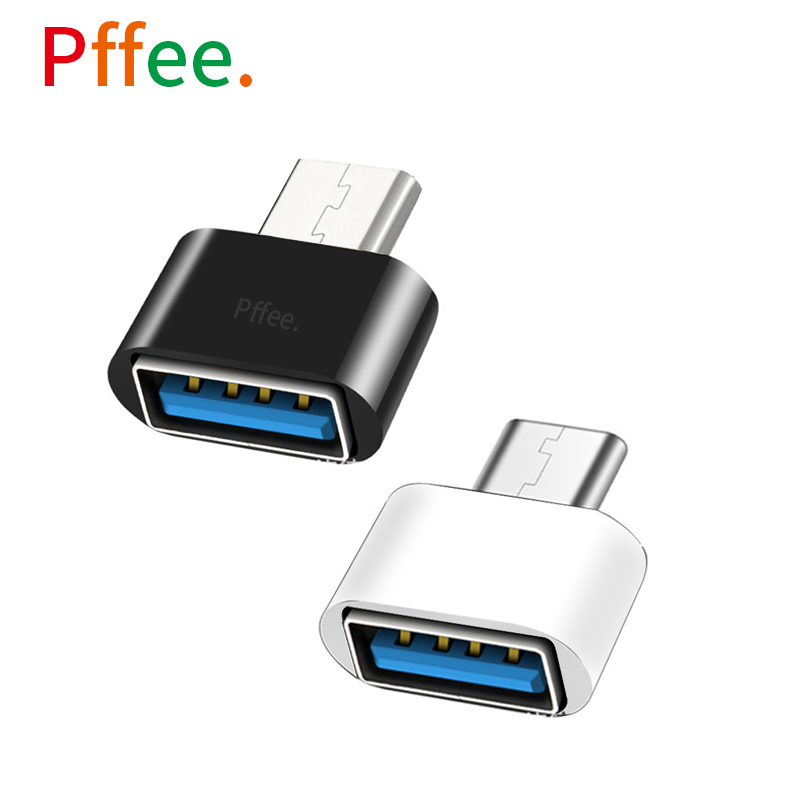 Pffee Otg Usb To Micro Type C อะแดปเตอร์ปลั๊กเสียบสายเคเบิ้ล Otg สําหรับ U Disk Connector Hub แผ่นรองเมาส์เกมมิ่ง แป้นพิมพ์ Android