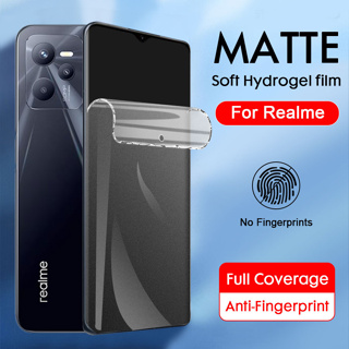 เต็มจอแบบด้านฟิล์มไฮโดรเจล Matte hydrogel Film ด้าน สำหรับ Realme 9i 8i 5i 6i C3 C11 C12 C15 C20 C21 C21Y C25Y C25 C25S C31 C35 C55 C33 3 5 6 7 8 9 10 Pro + Narzo 50 50i 50A Prime 20 30A ฟิล์มไฮโดรเจล กันรอย กันลื่น