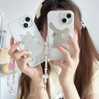 เคสโทรศัพท์มือถือ tpu แบบนิ่ม ลายสัตว์ มีกระจก สําหรับ iPhone 12pro 14 14promax 14pro 13pro