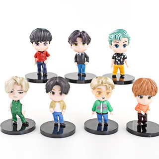 โมเดลฟิกเกอร์ PVC รูปลูกเสือ BTS Bangtan Boys Kim Nam Jun Kim Seok Jin Min Yun Ki กันกระสุน ของเล่นสะสม ของขวัญ สําหรับเด็กผู้ชาย 7 ชิ้น ต่อชุด