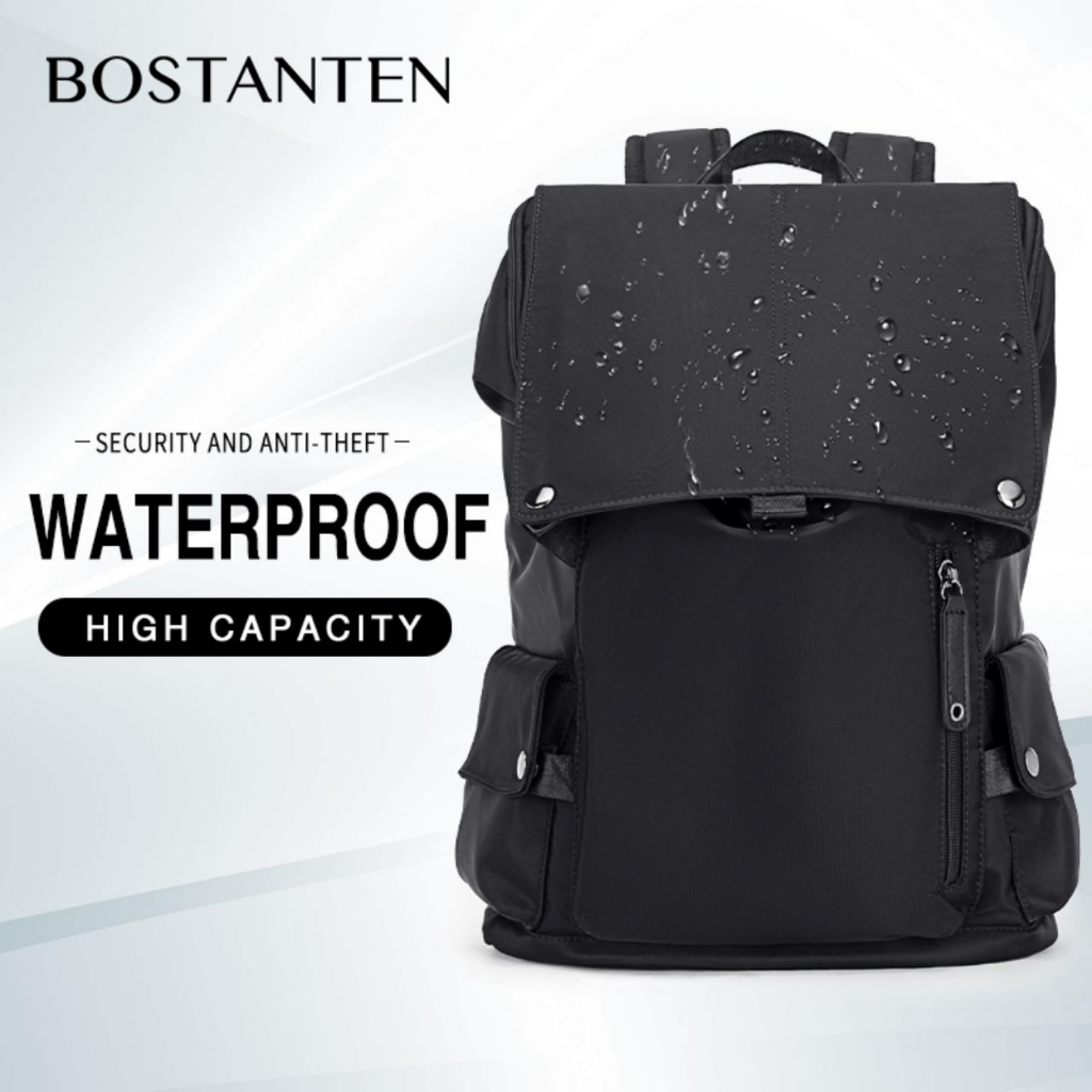 BOSTANTEN กระเป๋านักเรียนกีฬากระเป๋านักเรียนความจุสูงกันน้ำ