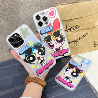 เคสโทรศัพท์มือถือ ป้องกันกระแทก ลาย Powerpuff girl สําหรับ IPhone 14 13 12 pro max 13 11 pro max promax 11