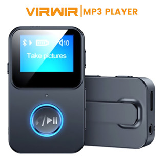 ☀เสียงสมาร์ท☀ เครื่องเล่น MP3 ขนาดเล็ก + อะแดปเตอร์รับสัญญาณเสียงบลูทูธ BT เครื่องเล่น MP3 พร้อมหน้าจอ รองรับการถ่ายภาพระยะไกล