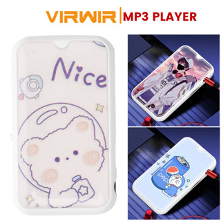 เครื่องเล่นมีเดีย MP3 ลายการ์ตูน ขนาดเล็ก DIY สําหรับเล่นกีฬา วิ่ง