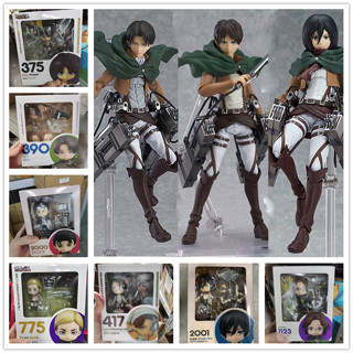 โมเดลฟิกเกอร์ Figma Attack on Titan Nendoroid 213 Levi Ackerman 207 Eren Jaeger 203 Mikasa Ackerman ขยับได้ ของเล่นสําหรับเด็ก