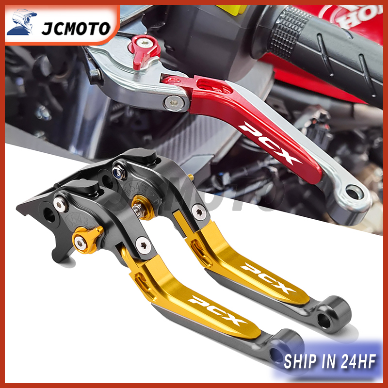 สําหรับ HONDA PCX 160 2021-2024 2025 ABS อุปกรณ์เสริมรถจักรยานยนต์ CNC ปรับพับขยายได้สกู๊ตเตอร์คลัทช์เบรคคันโยกจับ pcx160