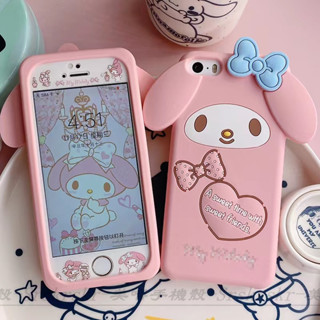 เคสโทรศัพท์ซิลิโคน ลายการ์ตูน Melody สําหรับ iPhone5 5s se 6 s 7 8 plus