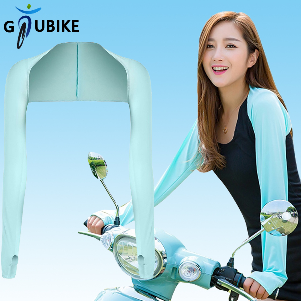 Gtubike ฤดูใบไม้ผลิ ฤดูร้อน ผ้าเรยอน กันแดด ไหล่ ชุดคอมโบ ระบายความร้อน Icy ป้องกันรังสียูวี ผู้หญิง ผู้ชาย ขี่จักรยาน ปีนเขา วิ่ง ถุงเท้า แขนกันแดด