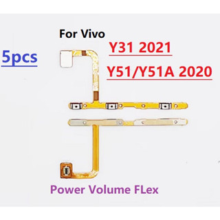 สายเคเบิ้ลสวิตช์เปิด ปิด ปรับระดับเสียง แบบเปลี่ยน สําหรับ Vivo Y31 Vivo Y51 Y51A 2020 2021