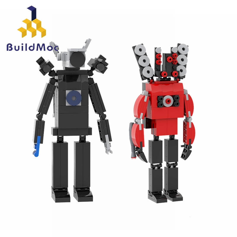 Buildmoc Skibidi toilet โมเดลหุ่นยนต์ Titan 185 ชิ้น ของเล่นเสริมการเรียนรู้ สําหรับเด็ก และผู้ใหญ่
