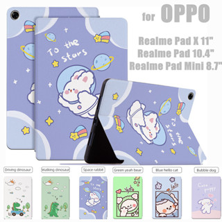 For OPPO Realme Pad X Mini 11 10.4 8.7 inch Fashion Tablet Case Cute Cartoon Anime Flip Stand Cover