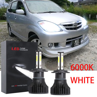 หลอดไฟหน้ารถยนต์ LED 6000K สีขาว แบบเปลี่ยน สําหรับ Toyota avanza 2011 2012 2013 2014 (1 คู่)