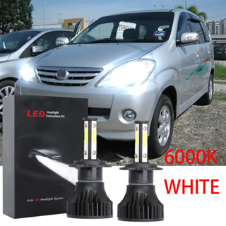 Cg: [`@] cg: หลอดไฟฮาโลเจน LED 6000K สีขาว แบบเปลี่ยน สําหรับ TOYOTA AVANZA 2003 2004 2005 2006 2007 2008 2009 2010 2011 1 คู่