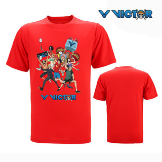 Victory "One Piece" Co Brand เสื้อกีฬา เสื้อแบดมินตัน เทนนิส วอลเลย์บอล แขนสั้น แบบแห้งเร็ว สําหรับผู้ชาย และผู้หญิง