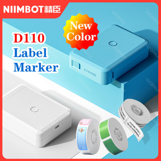 Niimbot เครื่องพิมพ์ฉลากไร้สาย D110 มีกาวในตัว สองสี สําหรับบ้าน ออฟฟิศ