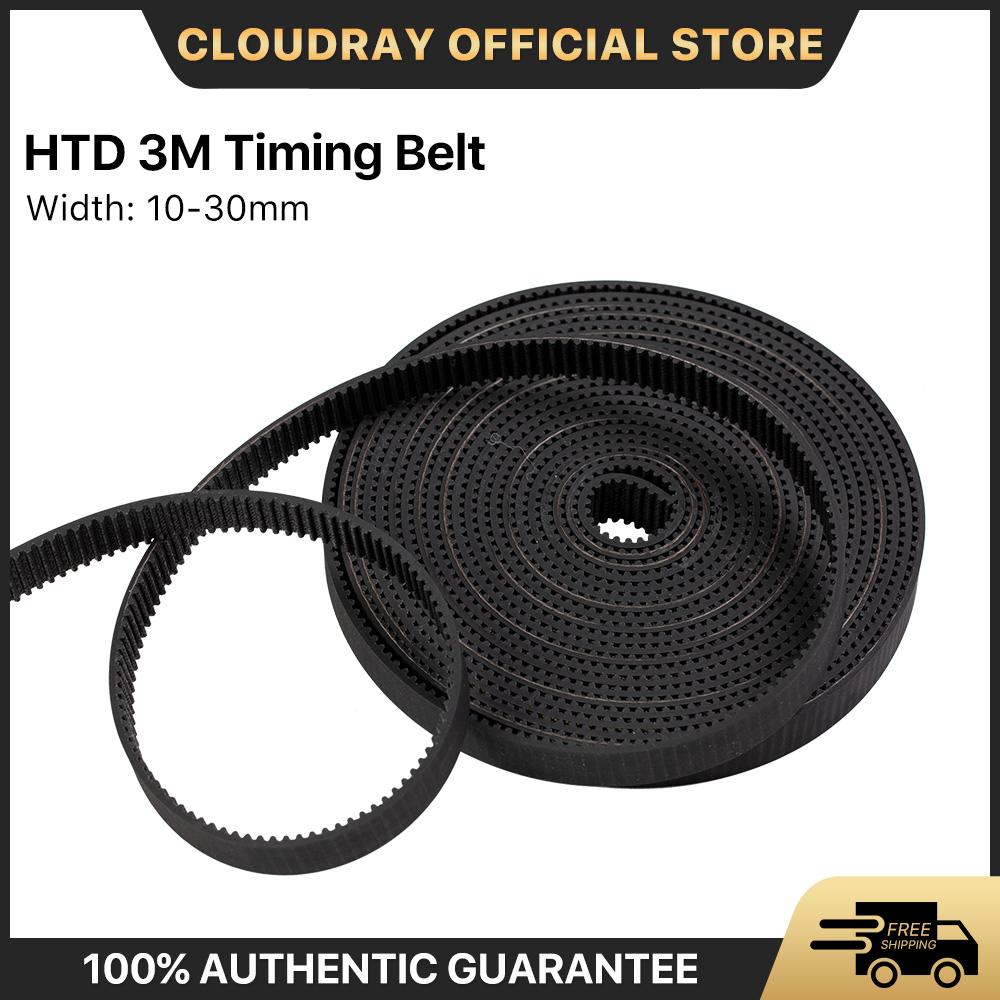 High Quality HTD3M PU สายพานไทม์มิ่ง 5-40mm สําหรับเครื่องแกะสลักเลเซอร์ CO2