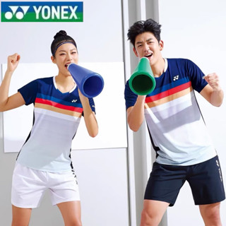 เสื้อกีฬาเทนนิส Yonex แบบแห้งเร็ว ระบายอากาศได้ดี ดูดซับเหงื่อ เหมาะกับฤดูร้อน สําหรับผู้ชาย และผู้หญิง