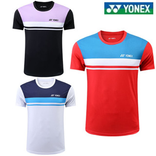 ใหม่ Yonex เสื้อแจ็กเก็ตแขนสั้น ระบายอากาศ แห้งเร็ว ใส่สบาย เหมาะกับการเล่นกีฬาแบดมินตัน แฟชั่นฤดูร้อน สําหรับผู้ชาย และผู้หญิง 2023