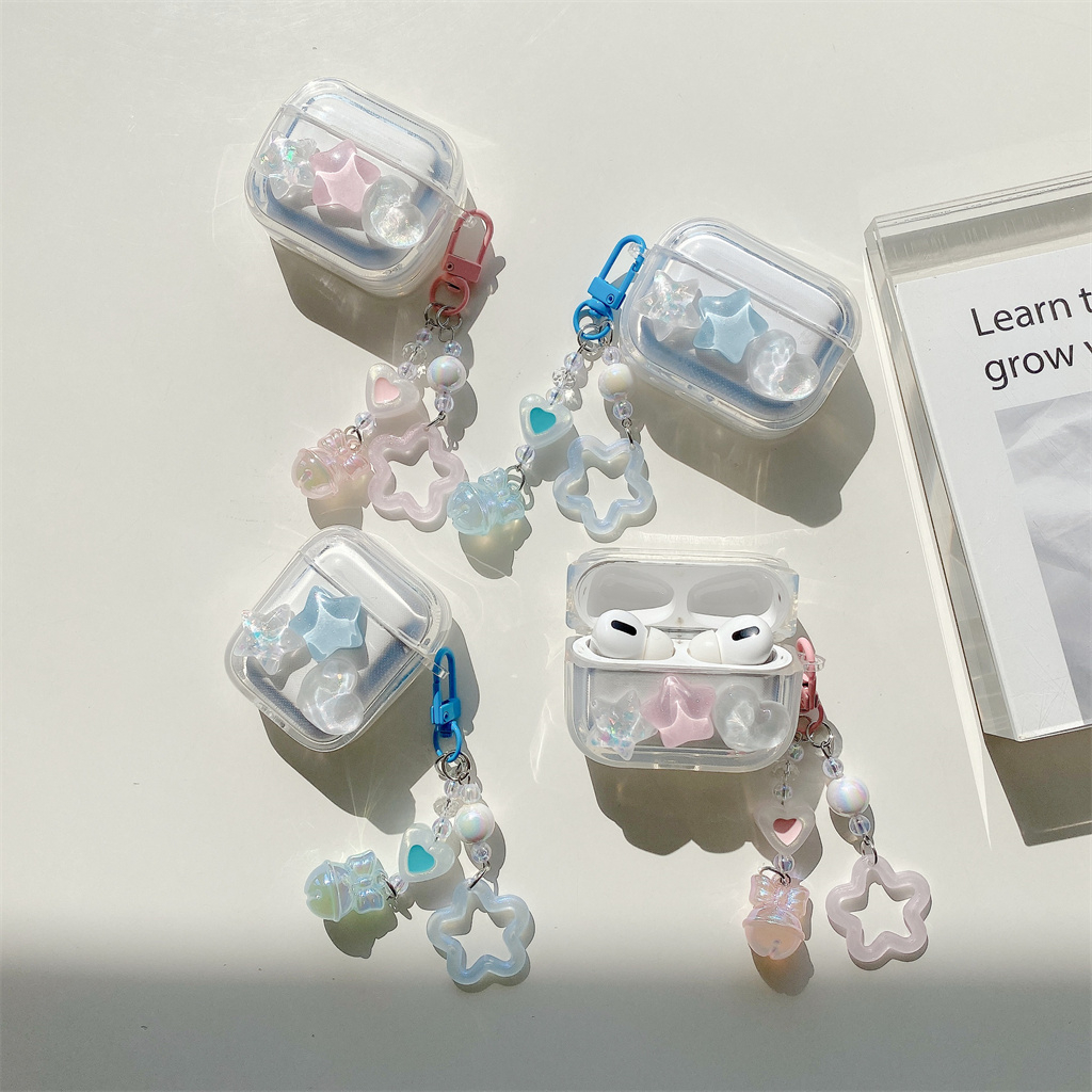 สําหรับ iphone AirPods Pro AirPods 1/2/3/4 Stars รักเคสหูฟังไร้สายผ่านสูง