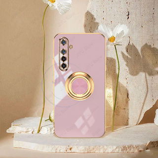 เคสโทรศัพท์มือถือ ซิลิโคน พร้อมแหวนขาตั้ง หรูหรา สําหรับ Realme 6 5 Pro 6i 5s 5i 7i 8i 8 4G 5G 8 Pro