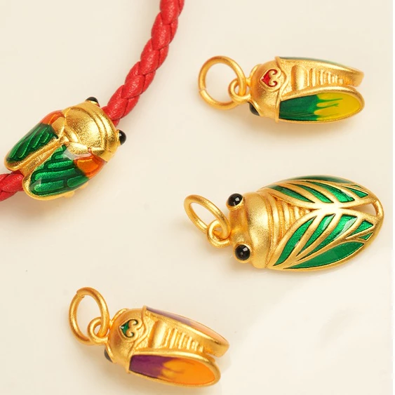 ลูกปัดทราย สีทอง สำหรับทำเครื่องประดับ สร้อยข้อมือ DIY