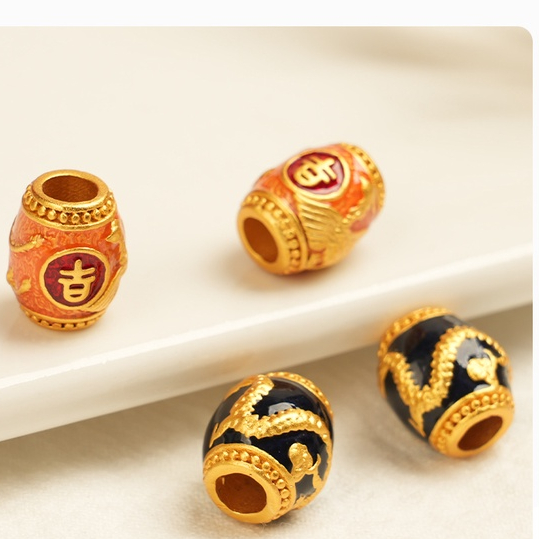 ลูกปัดทราย สีทอง ขนาดเล็ก ติดทนนาน อุปกรณ์เสริม สําหรับทําสร้อยข้อมือ diy - รูปที่ 7