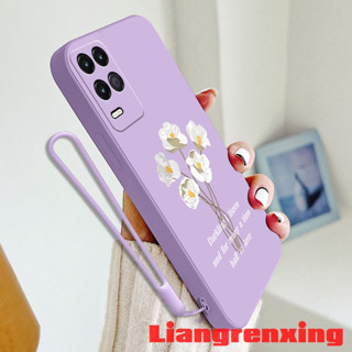 เคสซิลิโคนนิ่ม ลายดอกไม้ กันกระแทก สําหรับ realme 8 pro realme 8 4g realme 8 5g YTBH01