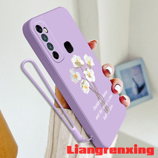 เคสซิลิโคนนิ่ม ลายดอกไม้ กันกระแทก สําหรับ infinix hot 9 play infinix hot 9 YTBH01