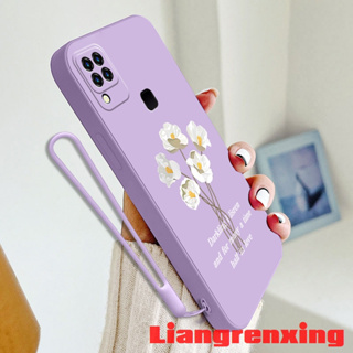 เคสซิลิโคนนิ่ม ลายดอกไม้ กันกระแทก สําหรับ infinix hot 10s infinix hot 10 YTBH01