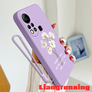 เคสซิลิโคนนิ่ม ลายดอกไม้ กันกระแทก สําหรับ infinix hot 11s infinix hot 11s nfc hot 11 YTBH01